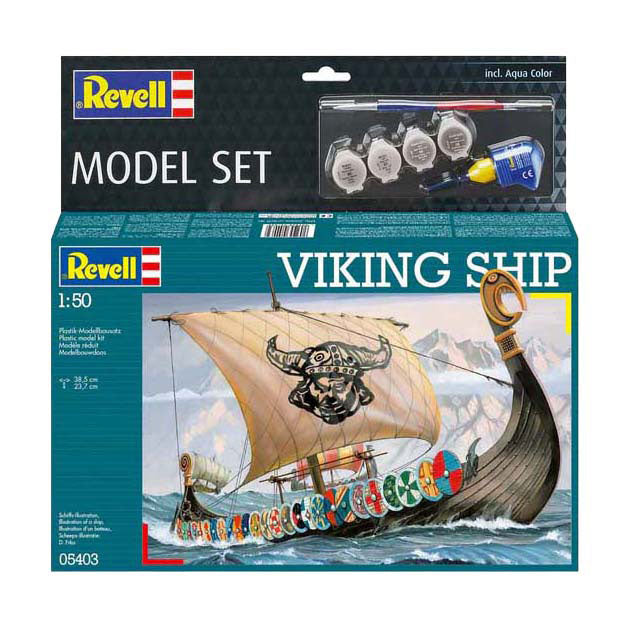 Afbeelding laden in galerijviewer, Revell modelbouwpakket - viking ship 1:50