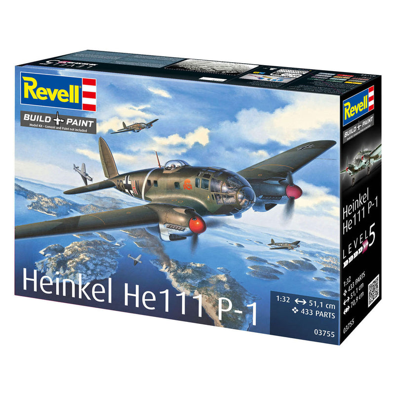Load image into Gallery viewer, Revell modelbouwpakket heinkel he 111p-1 1:32 - 433dlg.
