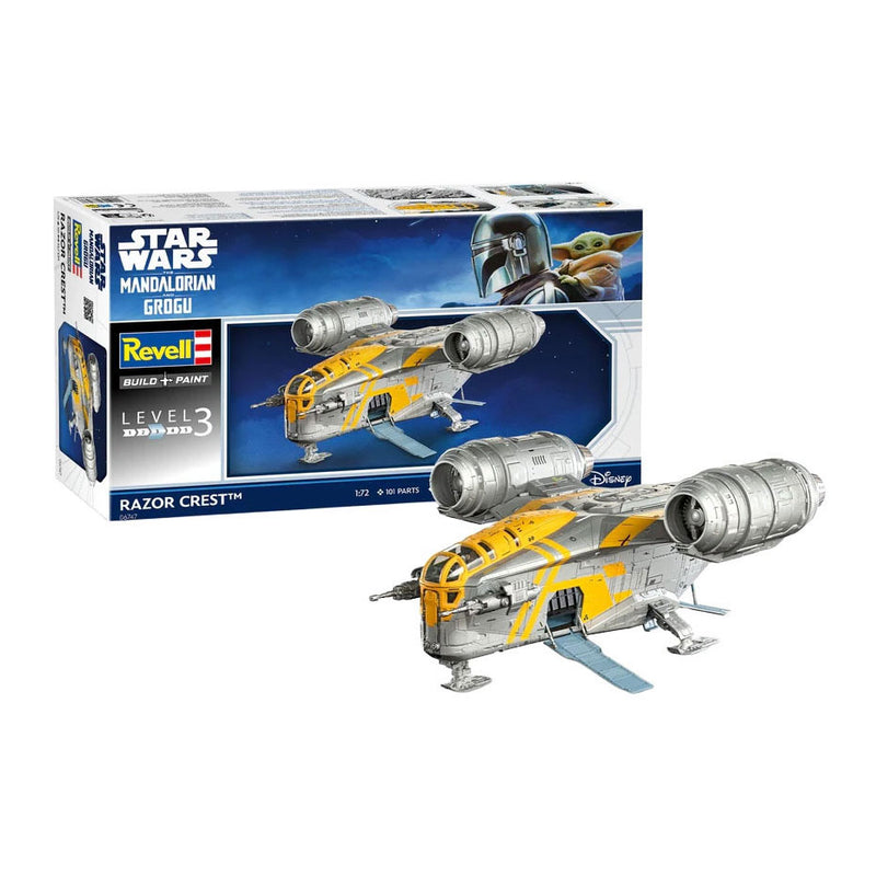 Load image into Gallery viewer, Revell modelbouwpakket the mandalorian and grogu razor crest 1:72 - 101dlg.
