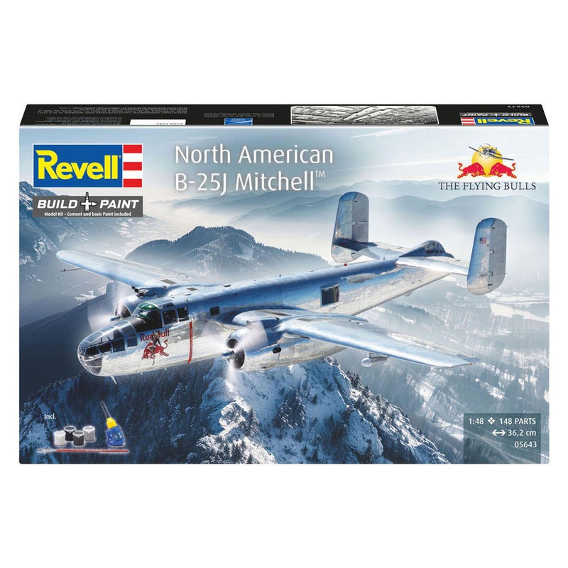 Load image into Gallery viewer, Revell modelbouwpakket gift set b-25j mitchell: flying bulls 1:48 - 148dlg.