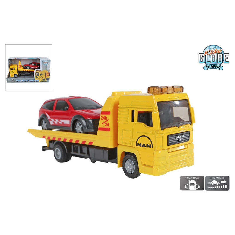 Load image into Gallery viewer, Man bergingswagen 19cm met auto 10,5cm
