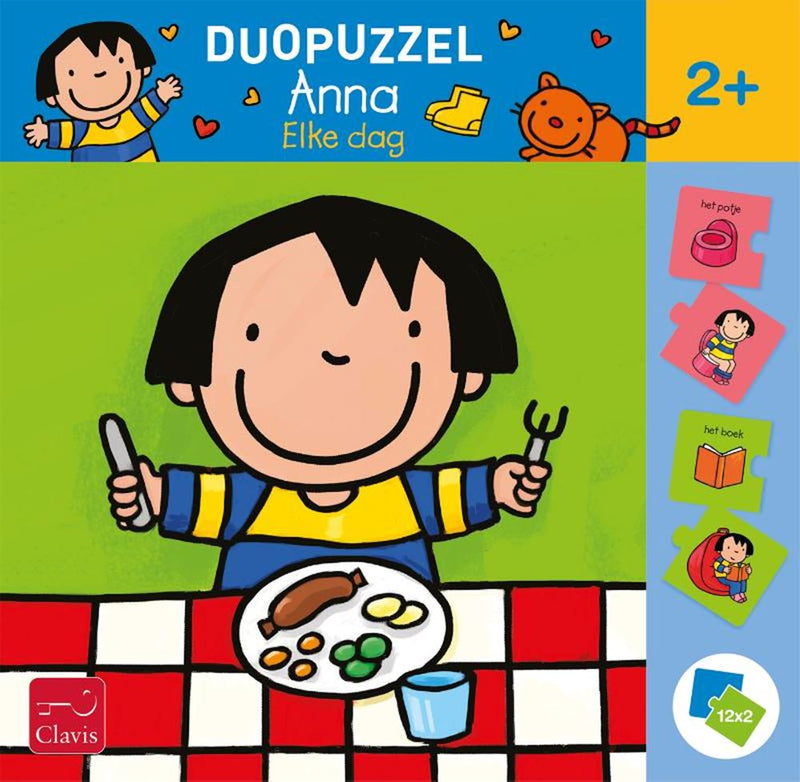 Load image into Gallery viewer, Duopuzzel anna, elke dag. 2+