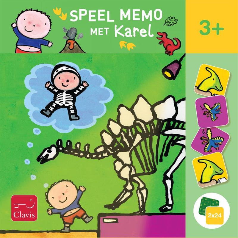 Load image into Gallery viewer, Clavis speel memo met karel. hallo dino! 2+