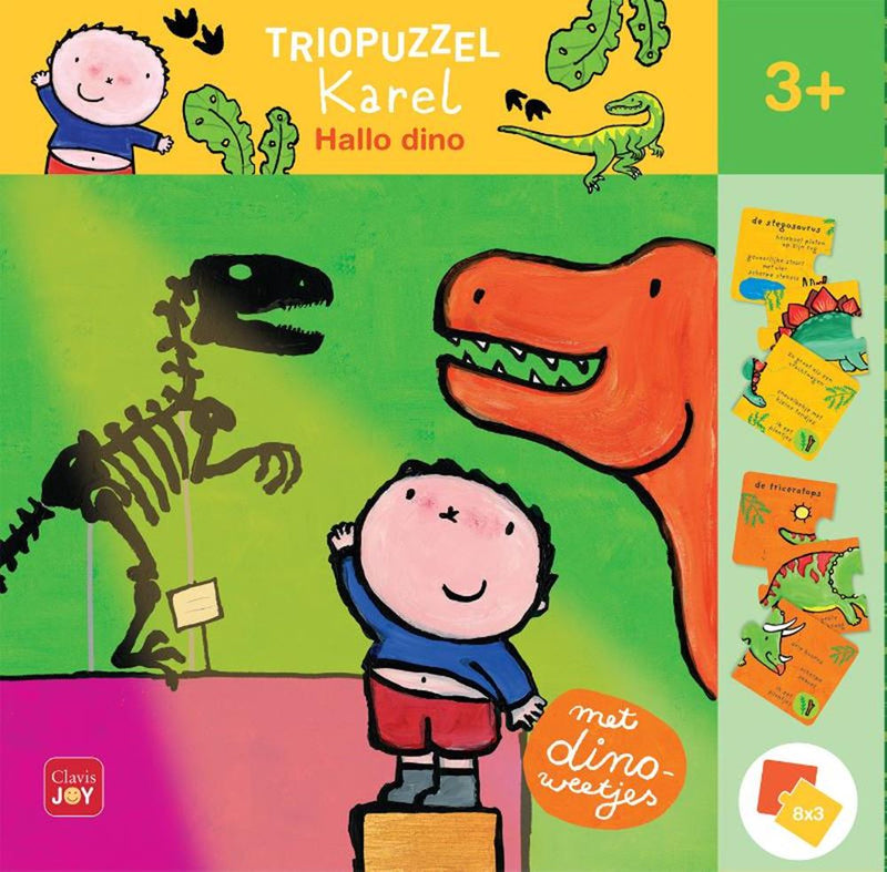 Load image into Gallery viewer, Triopuzzel karel. hallo dino 3+