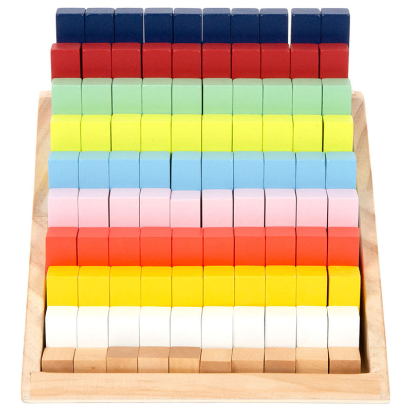 Load image into Gallery viewer, Small foot - houten rekenblokken in box, 100dlg.