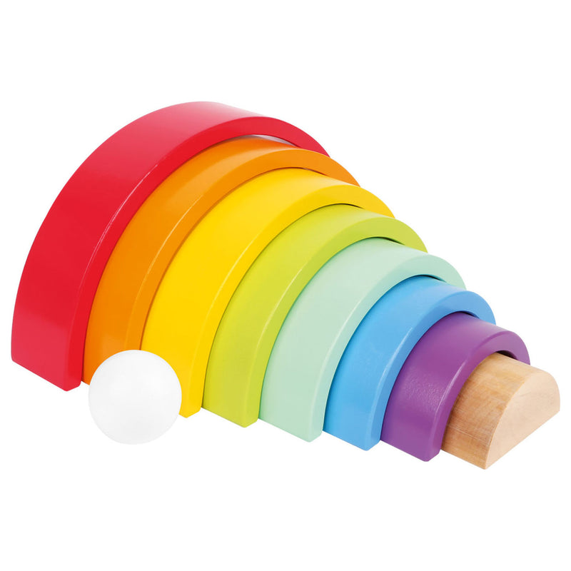Load image into Gallery viewer, Small foot - houten bouwblokken regenboog, 9dlg.