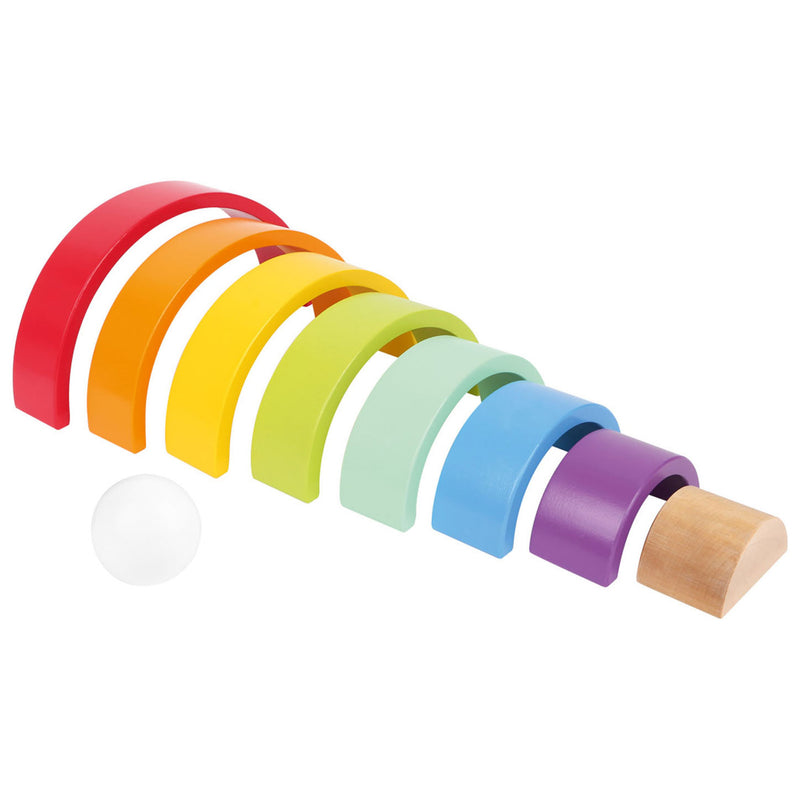 Load image into Gallery viewer, Small foot - houten bouwblokken regenboog, 9dlg.