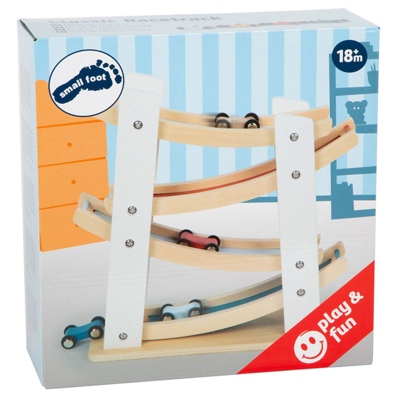 Load image into Gallery viewer, Small foot - houten autobaan met 4 auto's