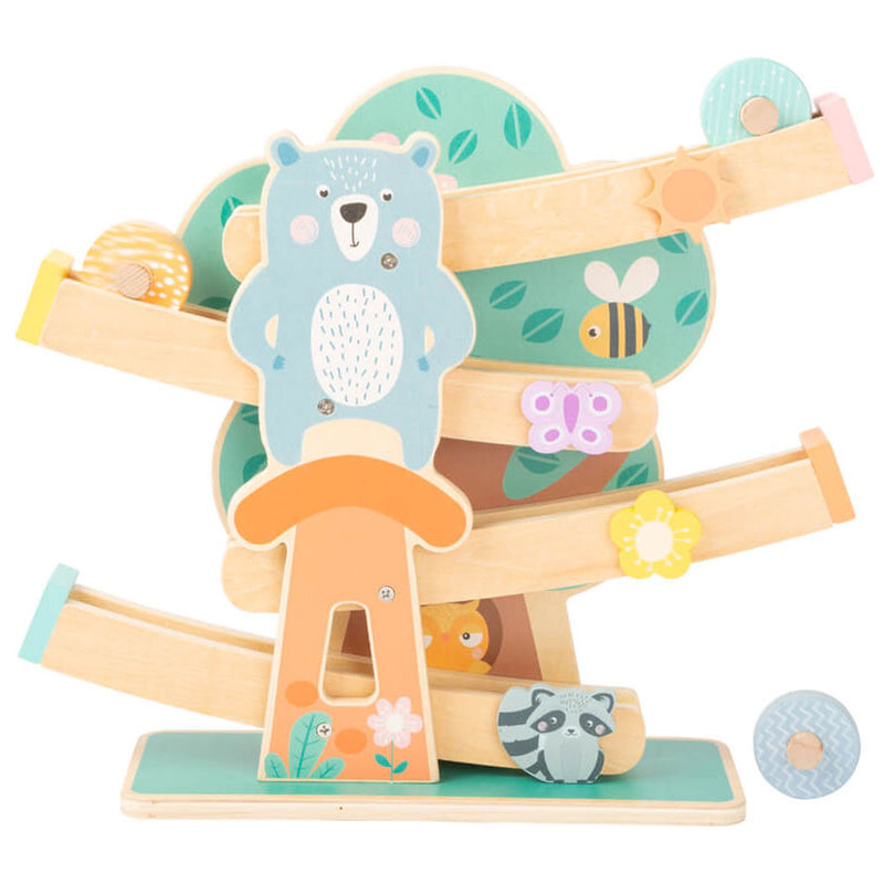 Load image into Gallery viewer, Small foot - houten knikkerbaan dieren pastel