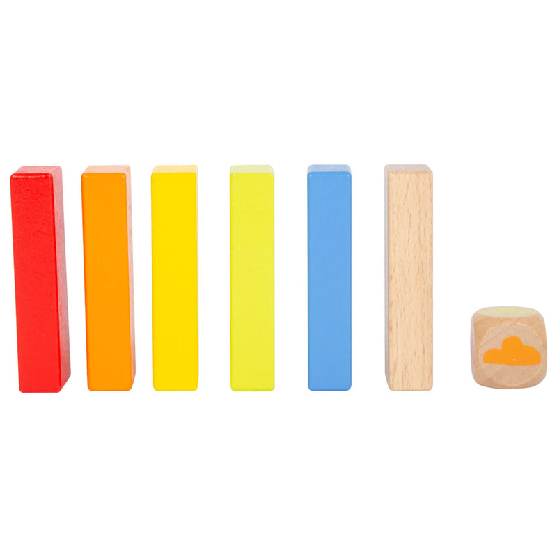 Load image into Gallery viewer, Small Foot Houten Regenboog Wiebeltoren Spel