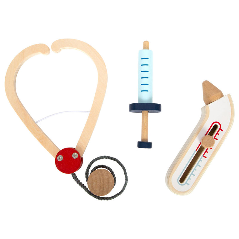 Load image into Gallery viewer, Small foot - dokterjas met houten accessoires, 4dlg.