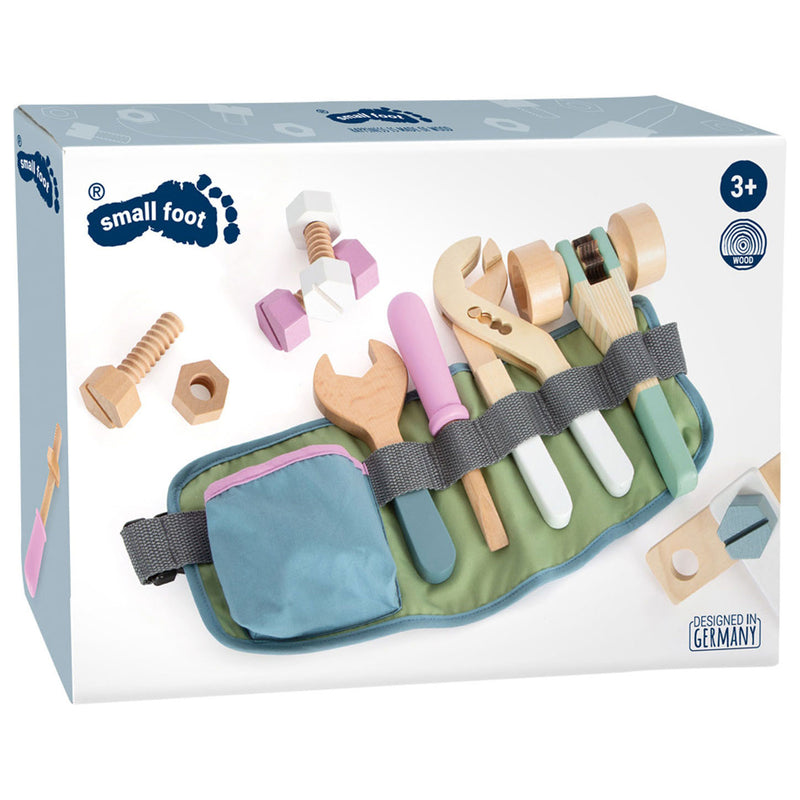 Load image into Gallery viewer, Small foot - gereedsschapsriem met houten gereedschap, 15dlg.