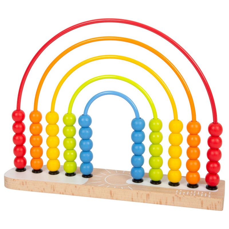 Load image into Gallery viewer, Small foot - houten motoriekspiraal regenboog