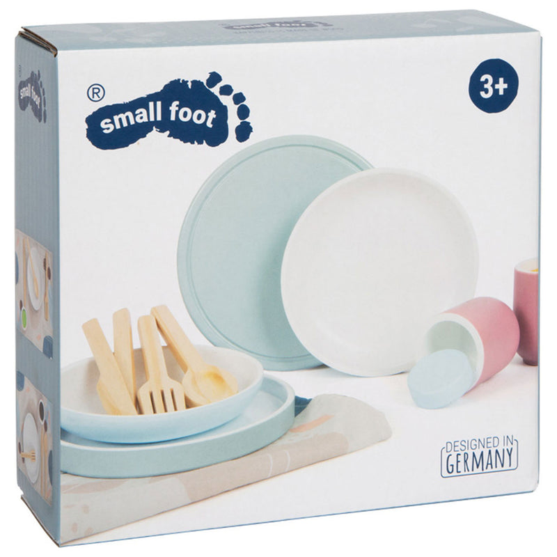 Load image into Gallery viewer, Small foot - houten bestekset met placemats, 18dlg.