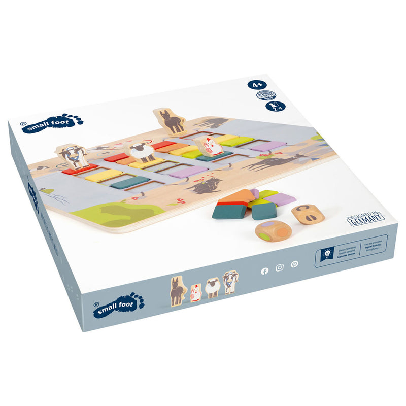 Load image into Gallery viewer, Small foot - houten spel brug oversteken dieren