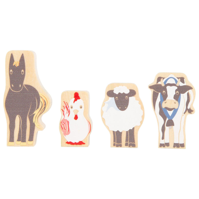 Load image into Gallery viewer, Small foot - houten spel brug oversteken dieren