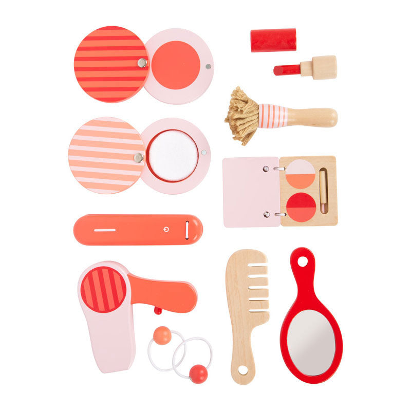 Load image into Gallery viewer, Small foot - houten retro speel make-up in koffer