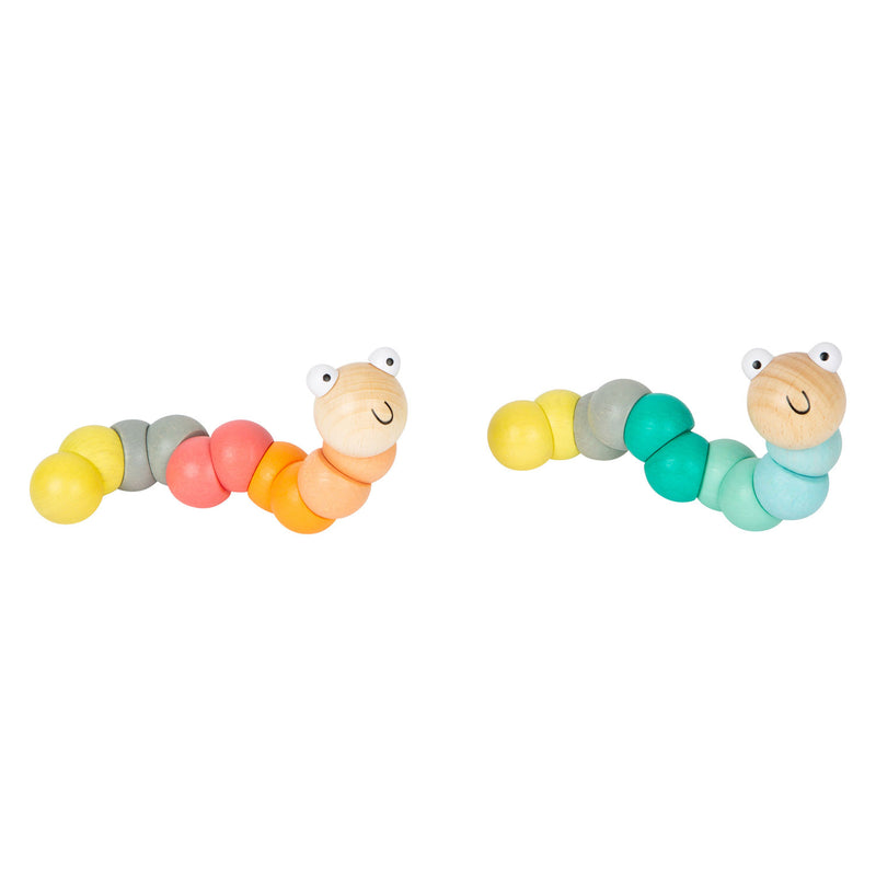 Load image into Gallery viewer, Small foot - houten motoriek rups pastel