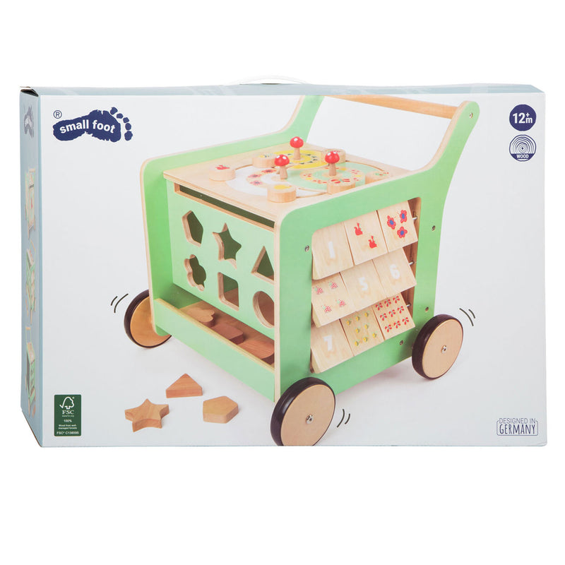Load image into Gallery viewer, Small foot - houten baby walker loopwagen activiteitencentrum