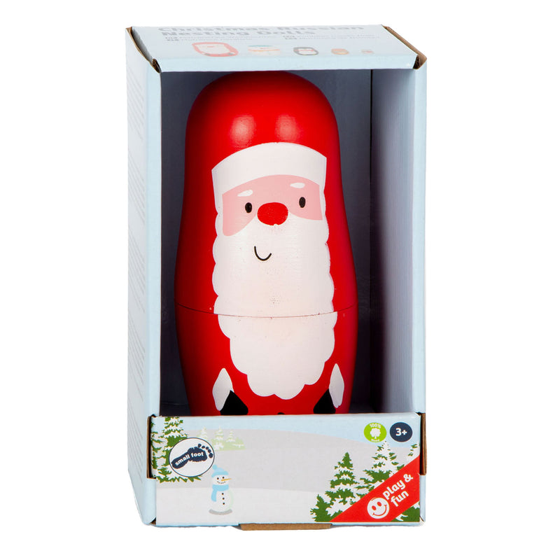 Load image into Gallery viewer, Small Foot Houten Matroesjka Poppen Kerst