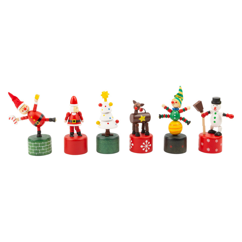 Load image into Gallery viewer, Small foot - houten drukfiguur kerst