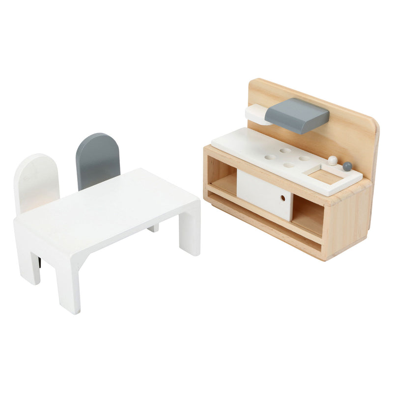 Load image into Gallery viewer, Small foot - houten poppenhuis meubeltjes complete set, 28dlg.