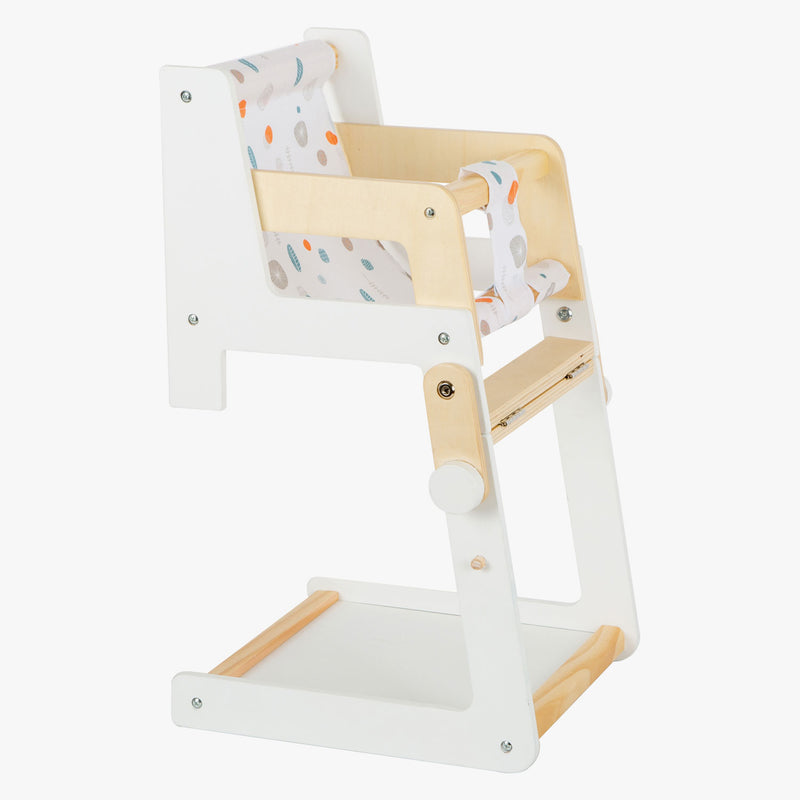 Load image into Gallery viewer, Small foot - houten combi poppenstoel little button