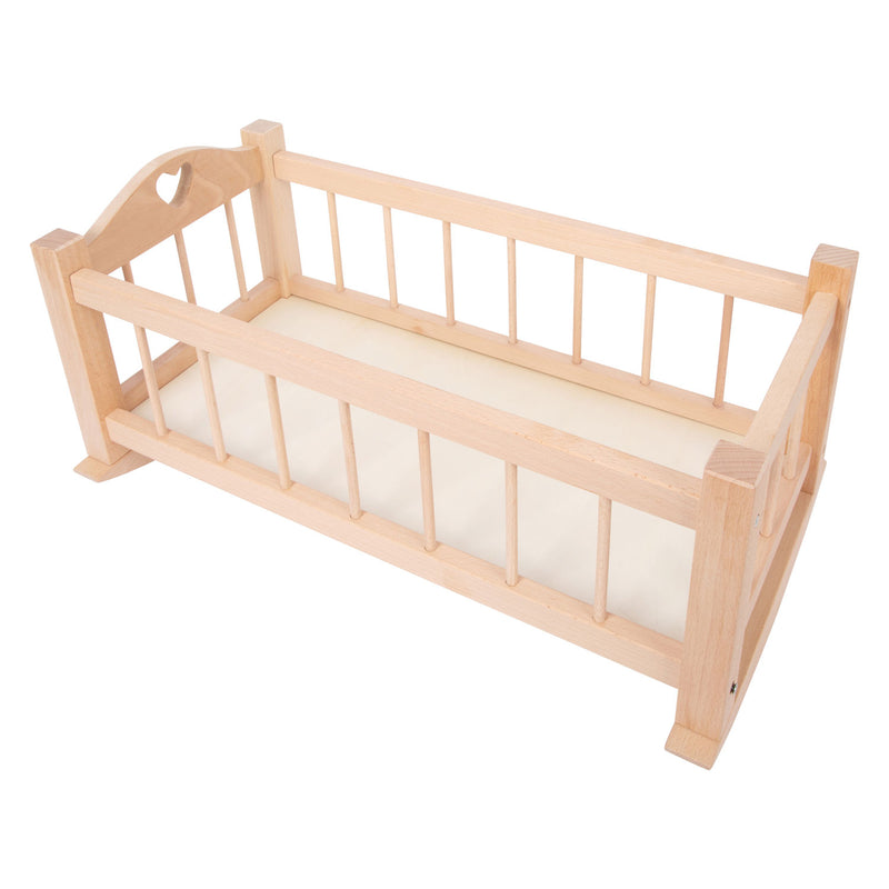 Load image into Gallery viewer, Small Foot Houten Schommel Poppenbed Natuurlijk