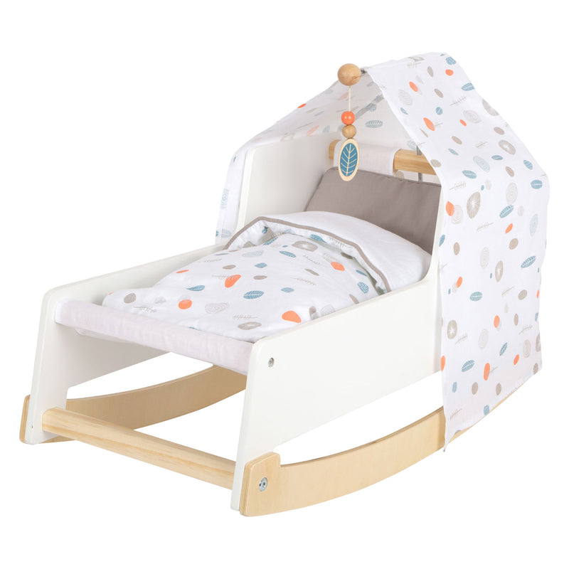Load image into Gallery viewer, Small foot - houten schommel poppenbed little button