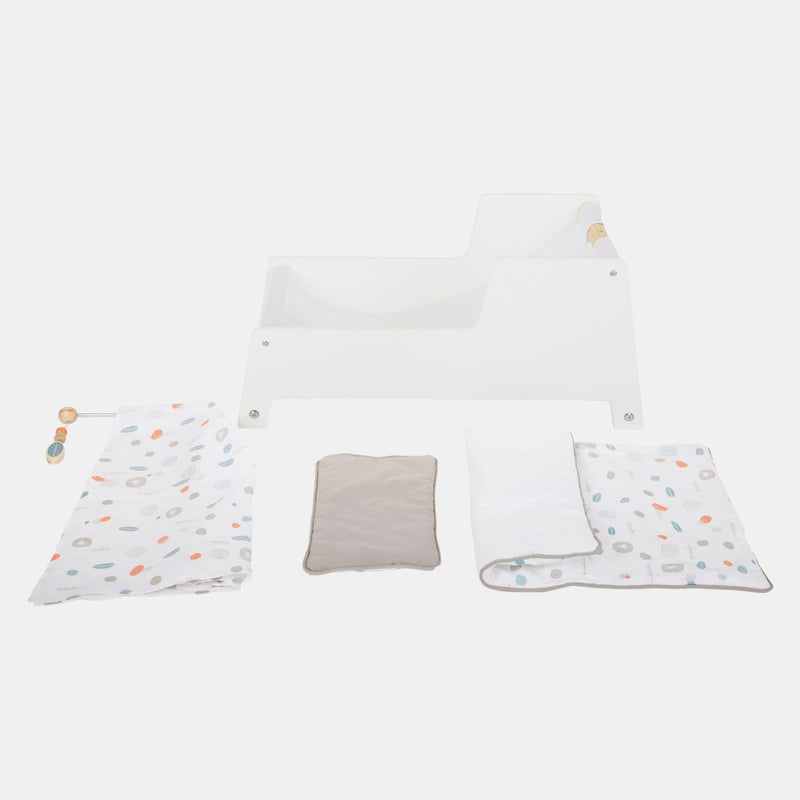 Load image into Gallery viewer, Small foot - houten schommel poppenbed little button