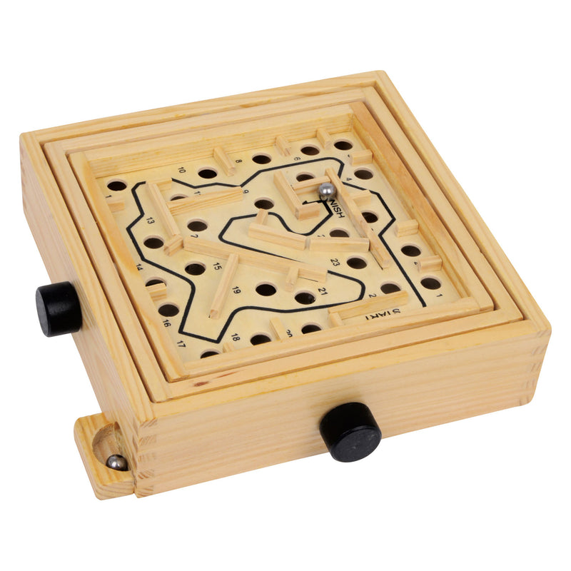 Load image into Gallery viewer, Small foot - houten labyrinth knikkerspel
