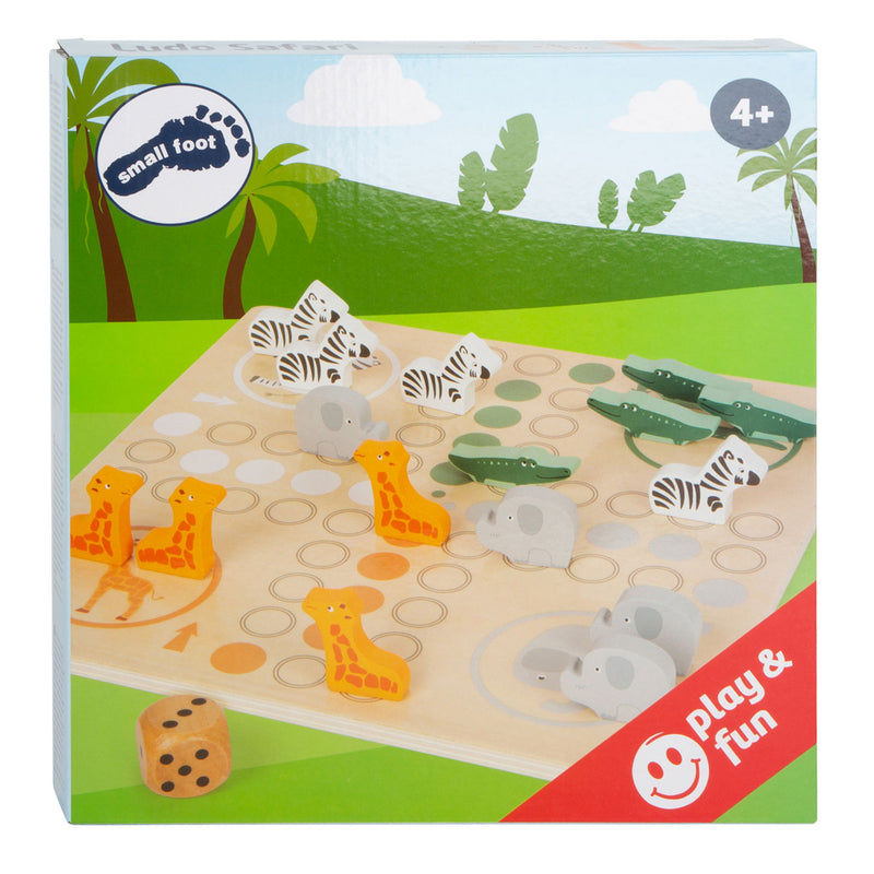 Load image into Gallery viewer, Small foot - houten ludospel safari