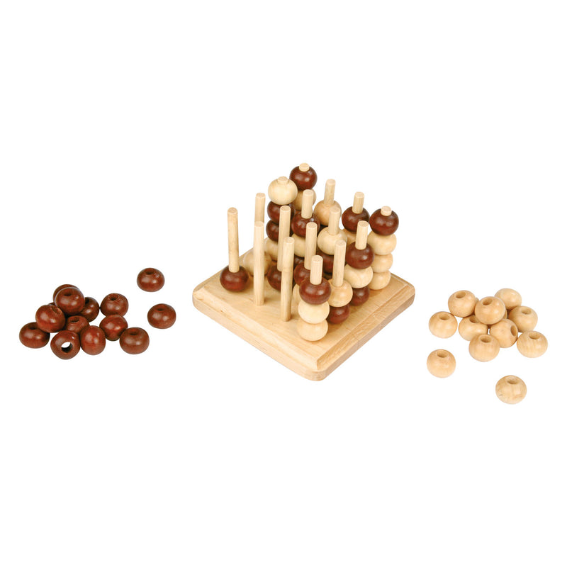 Load image into Gallery viewer, Small foot - 4 op een lijn 3d houten strategiespel
