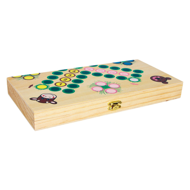 Load image into Gallery viewer, Small foot - houten ludospel boerderijdieren