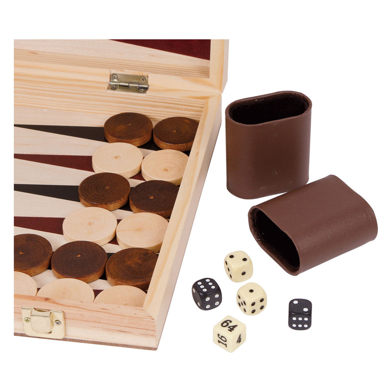 Load image into Gallery viewer, Small foot - houten schaakspel en backgammon