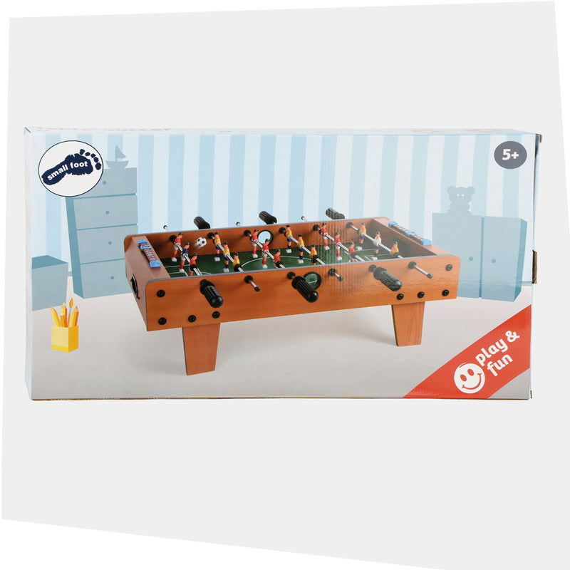 Load image into Gallery viewer, Small foot - houten tafelvoetbal bruin klein