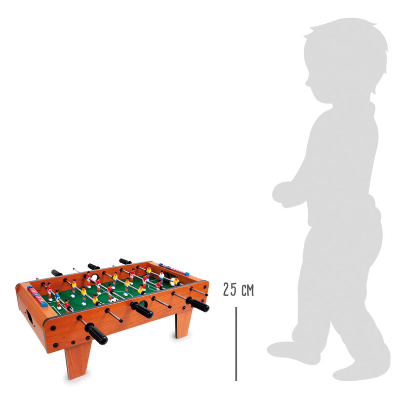 Load image into Gallery viewer, Small foot - houten tafelvoetbal bruin klein