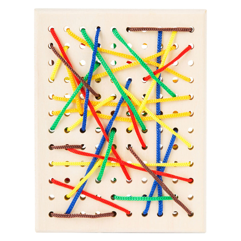 Load image into Gallery viewer, Small Foot Houten Rijgbord met Rijgveters
