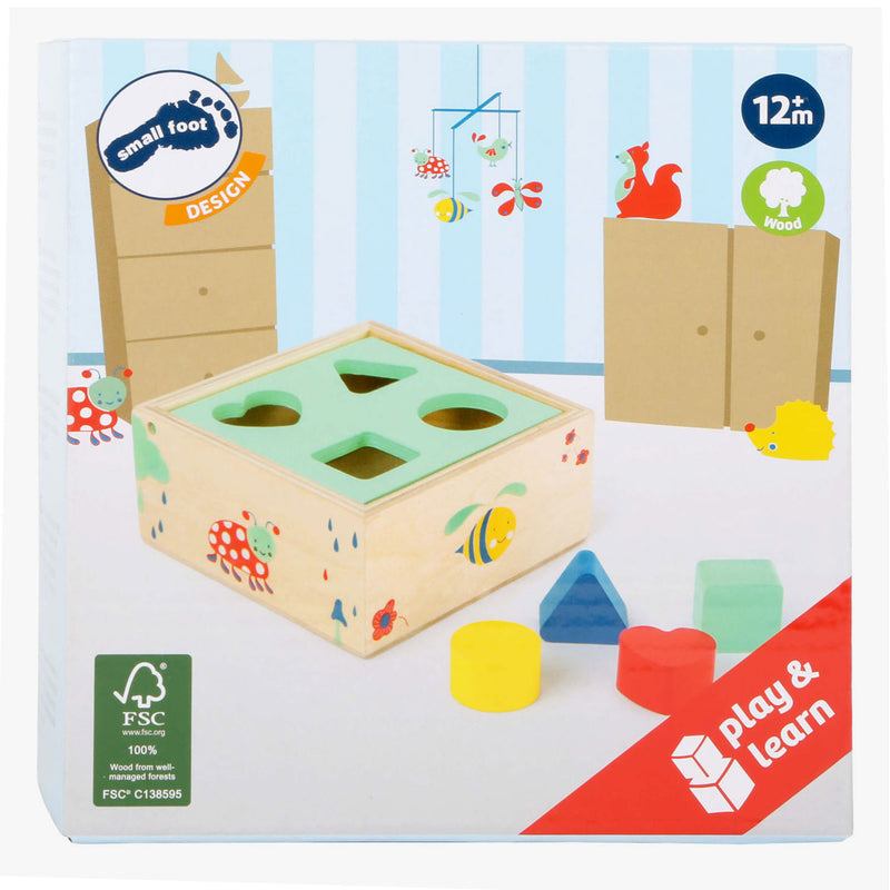 Load image into Gallery viewer, Small foot - houten vormenstoof met blokken natuur, 5dlg.
