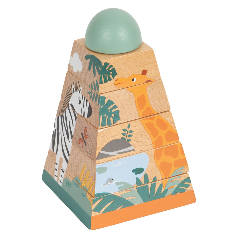 Load image into Gallery viewer, Small foot - stapeltoren safari, 6dlg.