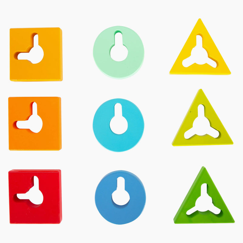 Load image into Gallery viewer, Small foot - houten vormen en sorterten motoriek stapelspeelgoed, 10dlg.