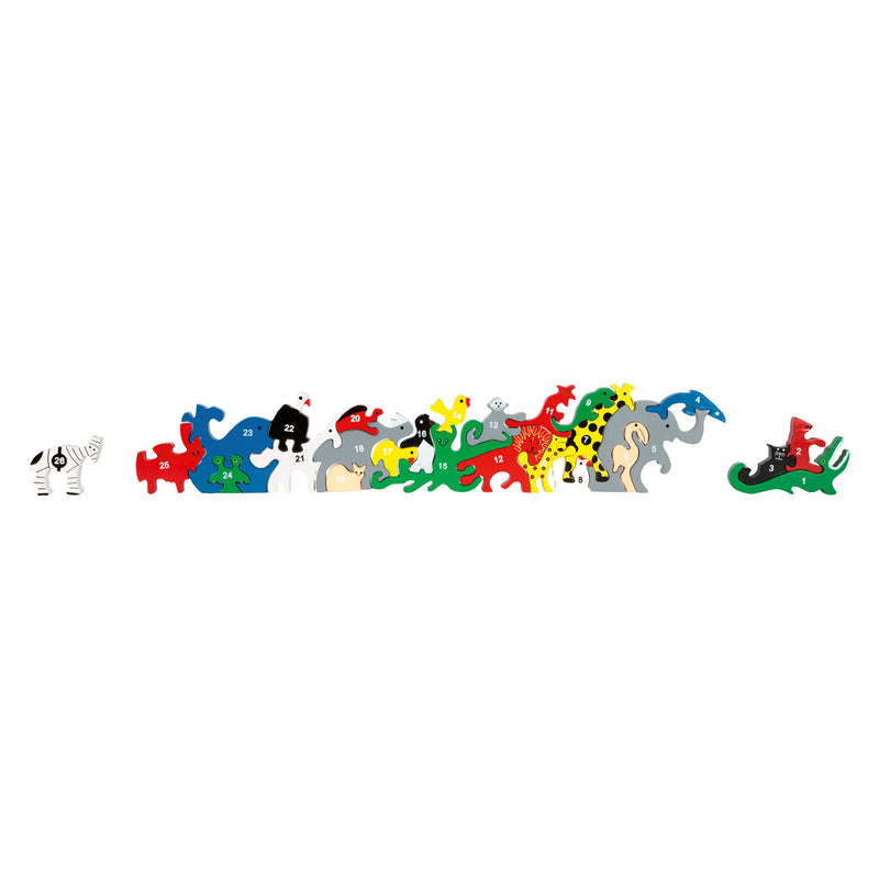Load image into Gallery viewer, Small foot - dieren letters en cijfers balansspel, 26dlg.