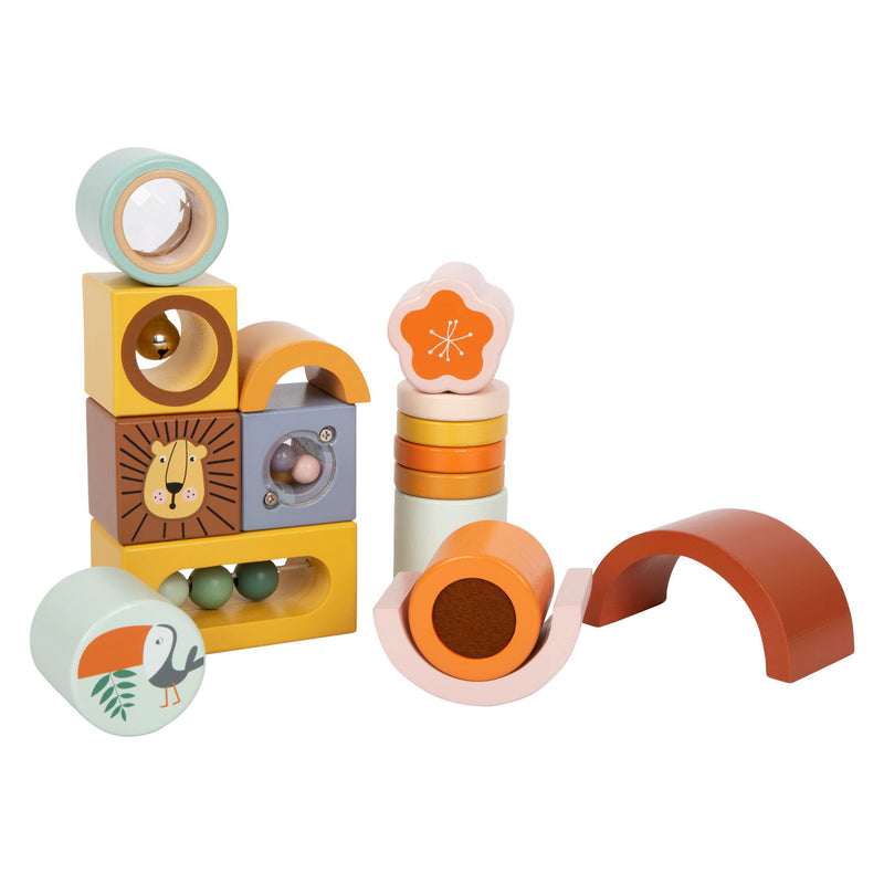 Load image into Gallery viewer, Small foot - houten ontdekblokken safari, 12dlg.