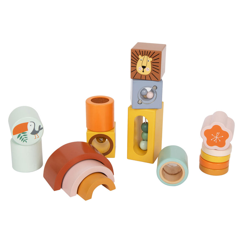 Load image into Gallery viewer, Small foot - houten ontdekblokken safari, 12dlg.