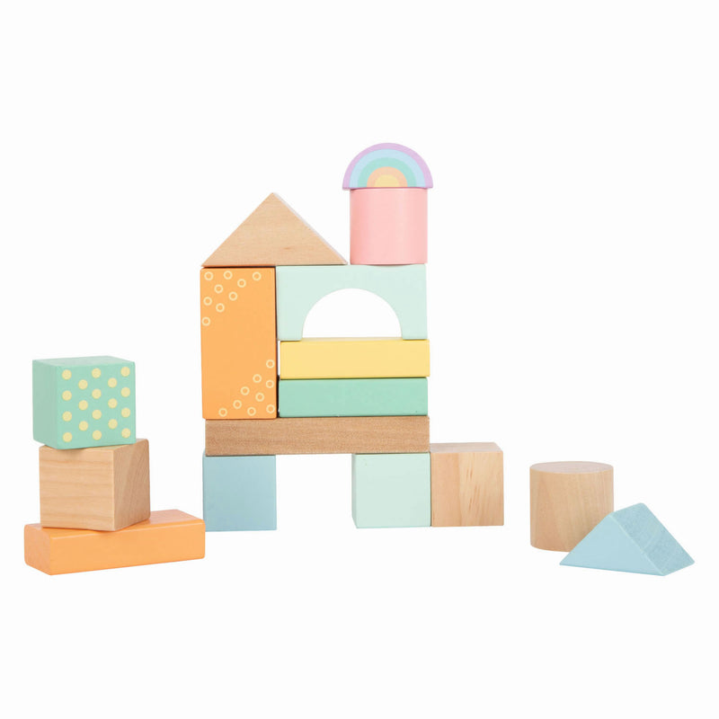 Load image into Gallery viewer, Small foot - houten bouwblokken pastel, 50dlg.