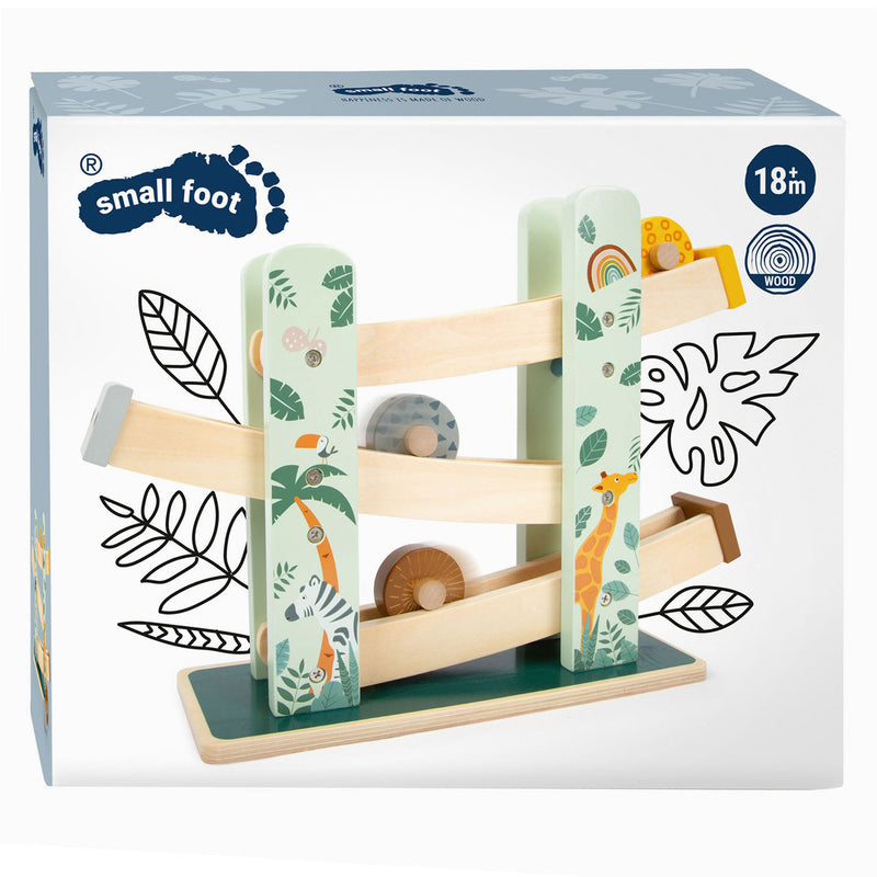 Afbeelding laden in galerijviewer, Small foot - houten knikkerbaan safari, 4dlg.