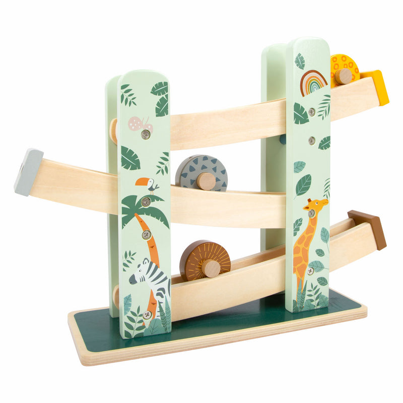 Load image into Gallery viewer, Small foot - houten knikkerbaan safari, 4dlg.