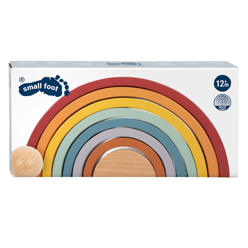 Load image into Gallery viewer, Small foot - houten regenboog bouw bogen met bal,