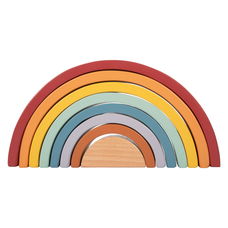 Load image into Gallery viewer, Small foot - houten regenboog bouw bogen met bal,