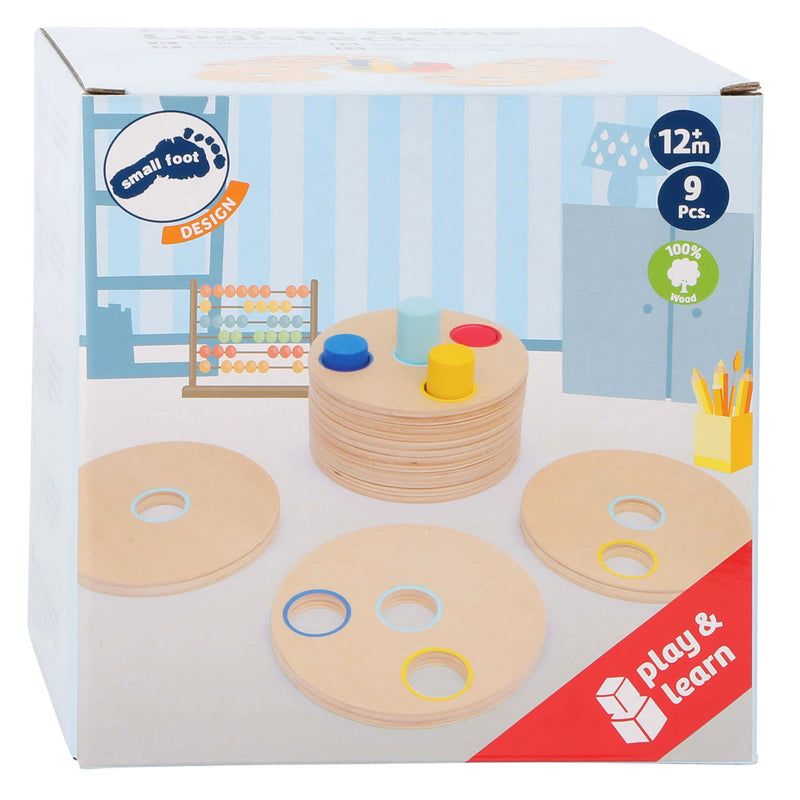 Load image into Gallery viewer, Small foot - houten stapelspel logisteck educatief, 9dlg.